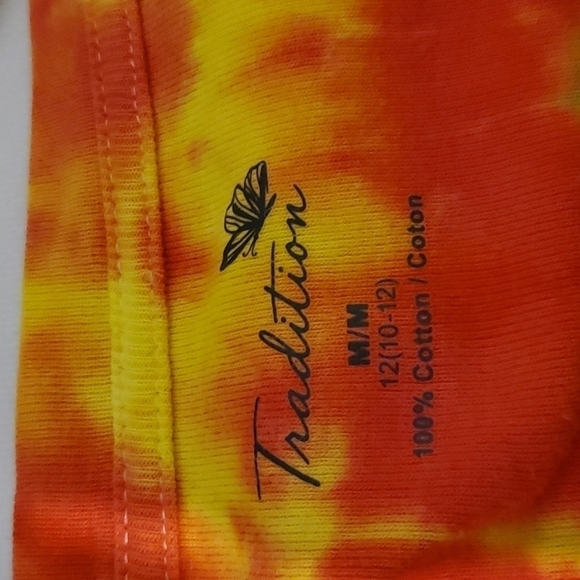 Tradition Multicoloured Tie-dye Heart T-shirt Medium - Picture 4 of 5